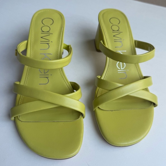 Calvin Klein Shoes - Calvin Klein Lime Green Sandals